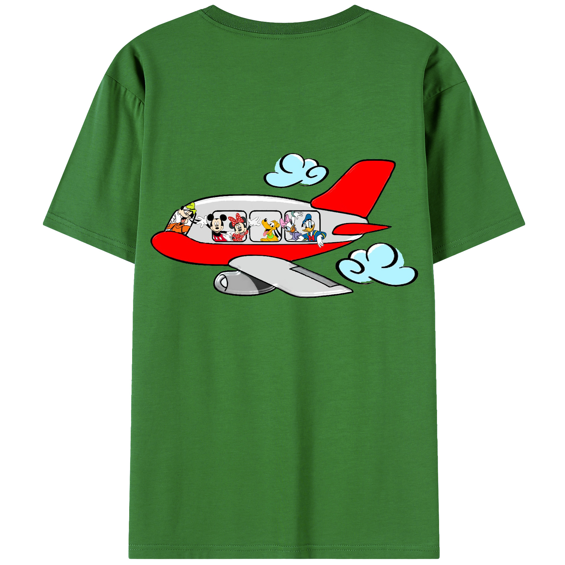 （画像用） ミッキーマウス Mickey Mouse レディース半袖Tシャツ(バックプリント)